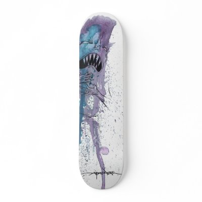 Alex Pardee "Heartburn" Skate Board by AP_pardee