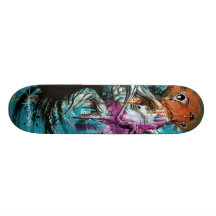 Alex Pardee "Stoomach Bodies" Custom Skate Board