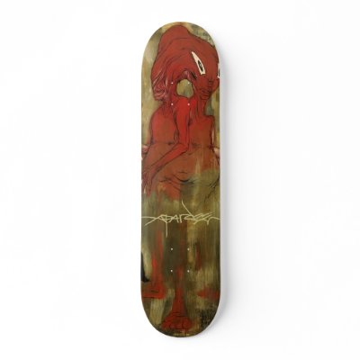 Alex Pardee "TheTwins" Custom Skate Board by AP_pardee