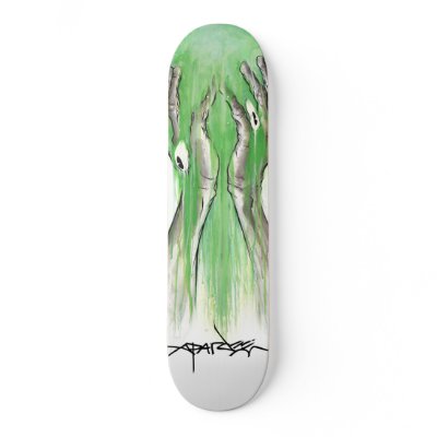 Alex Pardee "Toxic Lazyface" Skateboards by AP_pardee