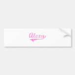 Alexa Classic Style Name Bumper Stickers