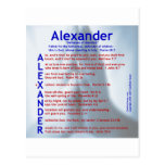 Alexander Acrostic Post Cards