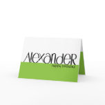 Alexander black Birthday Card