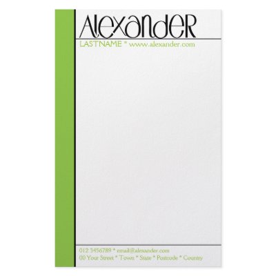 Alexander black Stationery by floatinglemonstype