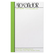 Alexander black Stationery