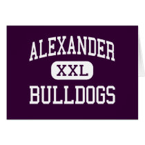 Alexander - Bulldogs - High School - Laredo Texas Greeting Cards