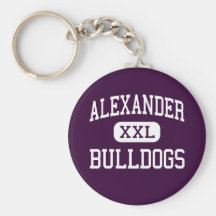 Alexander - Bulldogs - High School - Laredo Texas Keychains