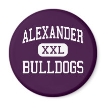 Alexander - Bulldogs - High School - Laredo Texas Fridge Magnets