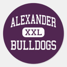 Alexander - Bulldogs - High School - Laredo Texas Sticker