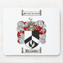 Alexander Coat of Arms / Alexander Family Crest mousepads