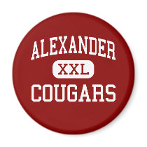 Alexander - Cougars - High - Douglasville Georgia magnets by customteamsportswear Alexander - Cougars - High - Douglasville Georgia magnets