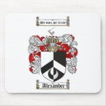 ALEXANDER FAMILY CREST -  ALEXANDER COAT OF ARMS MOUSE MAT