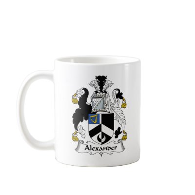 Alexander Family Crest Coffee Mugs by coatsofarms