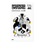 Alexander Family Crest Postage Stamp