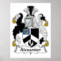 Alexander Family Crest posters