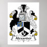 Alexander Family Crest Poster