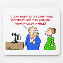 alexander graham bell calls sick telephone mousepads by rexfmay alexander graham bell calls sick telephone mousepads