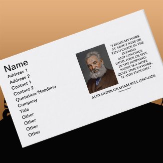 Alexander Graham Bell Night More Quiet Time Work profilecard