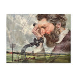Alexander Graham Bell Talking on the Telephone Postcards