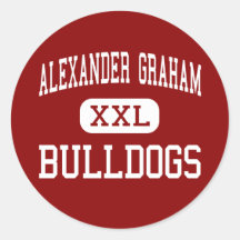 Alexander Graham - Bulldogs - Middle - Charlotte Sticker