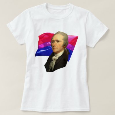 Alexander Hamilton + Bisexual Pride Shirt