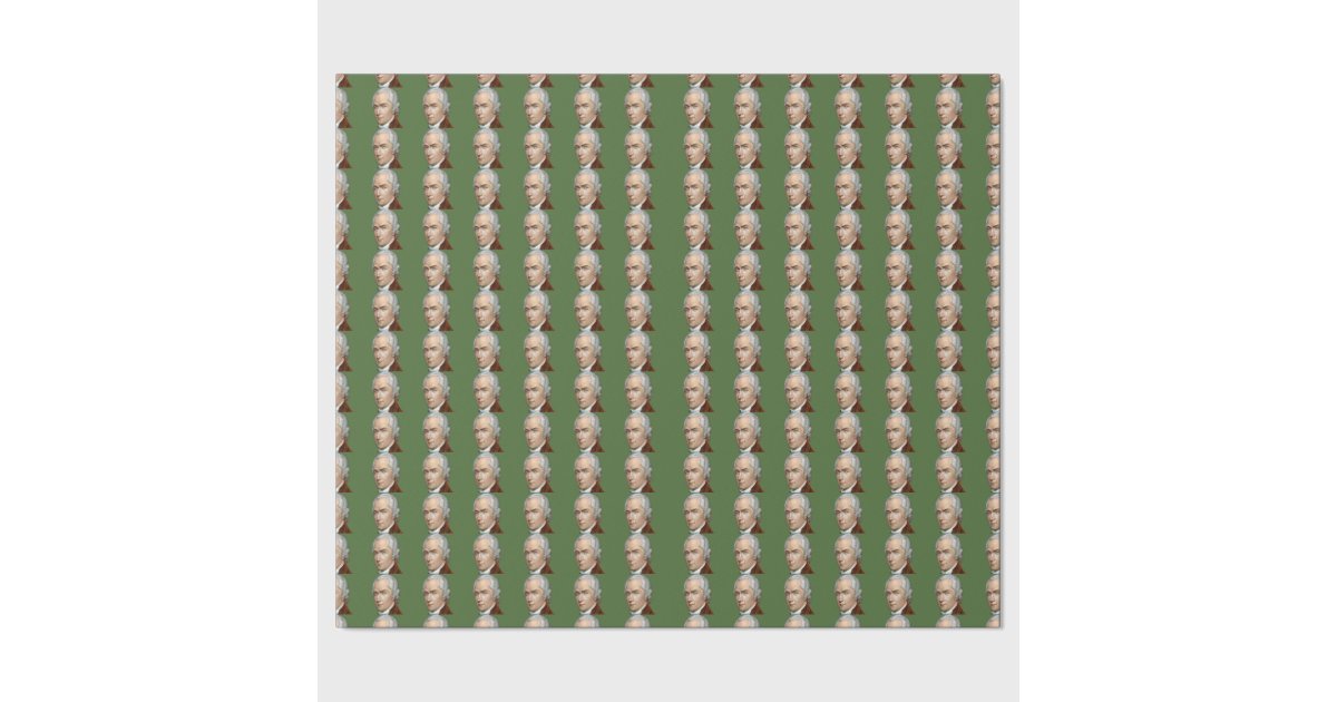 Alexander Hamilton wrapping paper Zazzle