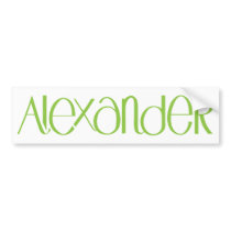 Alexander lime Bumper Sticker