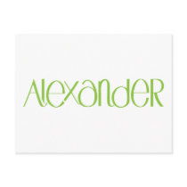 Alexander lime Postcard