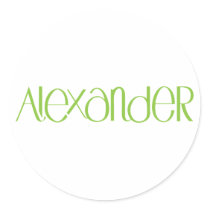 Alexander lime Sticker