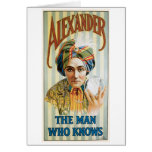 Alexander ~ Mentalist Physic Vintage Magic Act Card