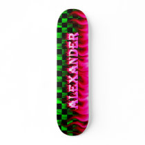 Alexander pink fire Skatersollie skateboard.