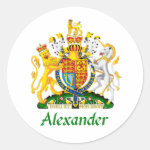 alexander shield of great britain round stickers r426ec64aed804bce859f0e9cbde00136 v9waf 8byvr 150 Alexander Coat of Arms