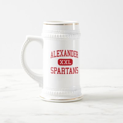 Alexander - Spartans - High School - Albany Ohio Mug by customteamsportswear