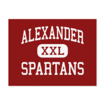 Alexander - Spartans - High School - Albany Ohio Postcard