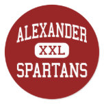 Alexander - Spartans - High School - Albany Ohio Sticker