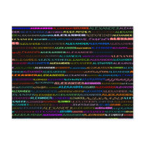 Alexander Text Design I Postcard