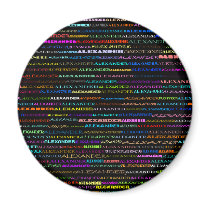 Alexander Text Design I Round Magnet