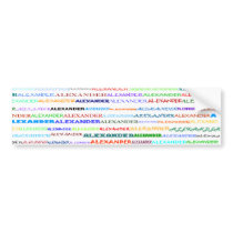 Alexander Text Design II Bumper Sticker