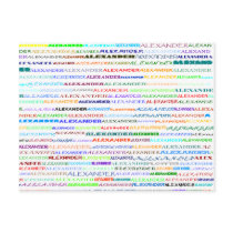 Alexander Text Design II Postcard