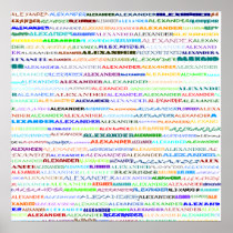Alexander Text Design II Print