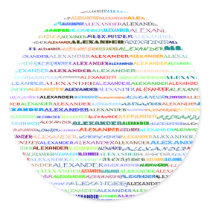 Alexander Text Design II Sticker
