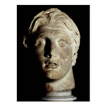 Alexander the Great , found in Pergamum Postcard