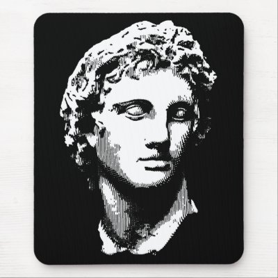 Statue Portrait on Alexander The Great Statue Mouse Pad By Nassosvakalis