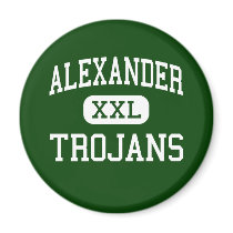 Alexander - Trojans - High - Alexander New York Refrigerator Magnet