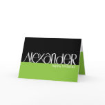 Alexander white Birthday Card