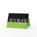 Alexander white Birthday Card