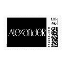 Alexander white Stamp