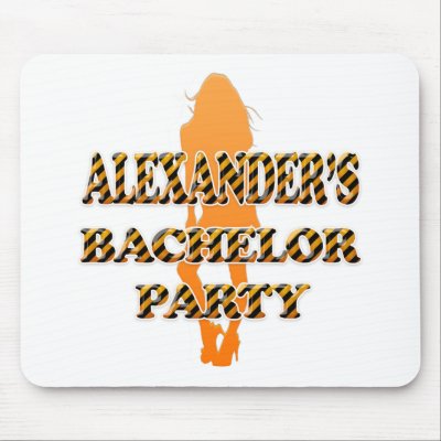 Alexander's Bachelor Party Mousepad by BachelorTees