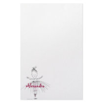 Alexandra - Little Dancer Personalized Stationery