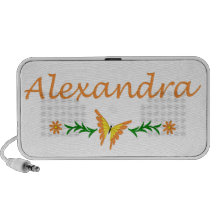Alexandra (Orange Butterfly) iPod Speaker